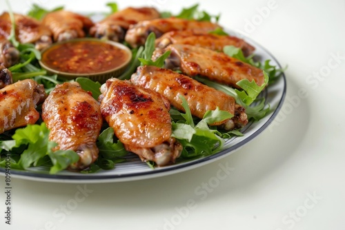 Tangy White Vinegar and Lime Juice on Fiery Wings