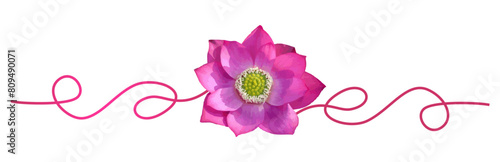 line art lotus flower for a vesak day