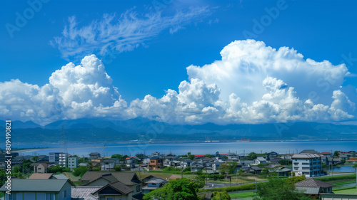 日本の田園風景と夏空 © bephoto