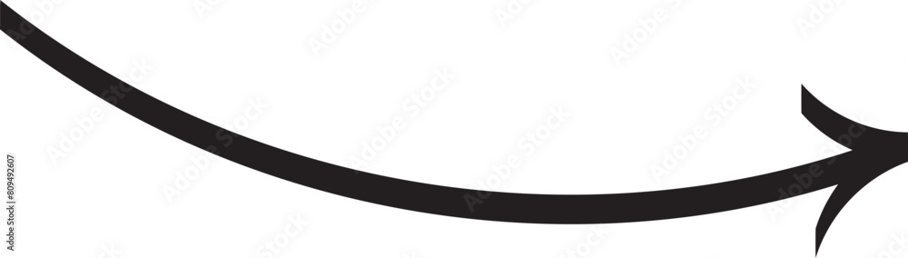 uniform curve arrow flat calligraphy brush uniform curve arrow flat calligraphy brush