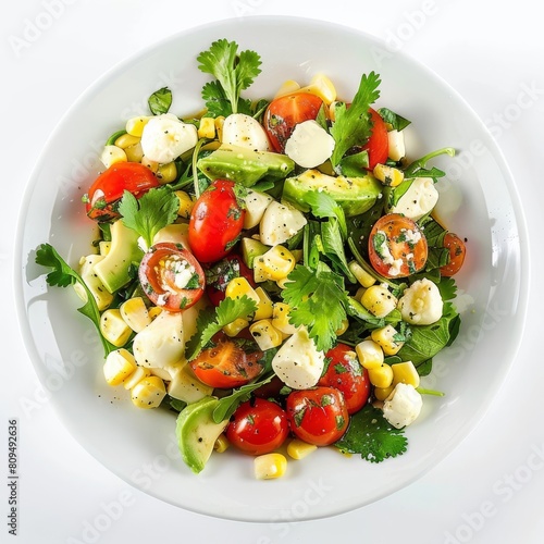 Scrumptious Corn, Tomato, and Avocado Salad with Zesty Cilantro Dressing