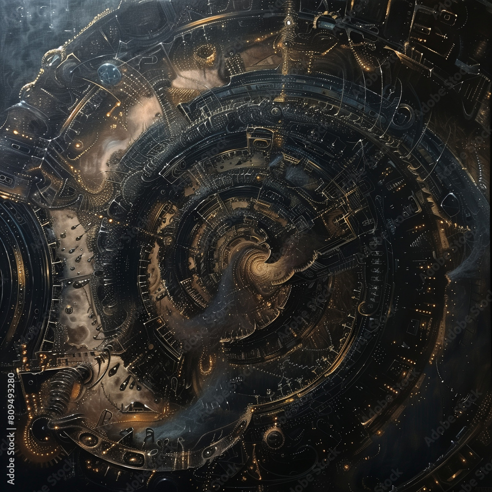 Fototapeta premium ancient astronomical clock
