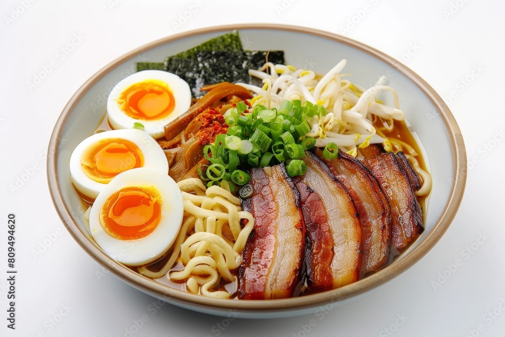 Savory Afternoon Ramen with Tender Pork Belly and Soft-Boiled Eggs Savory Afternoon Ramen with Tender Pork Belly and Soft-Boiled Eggs
