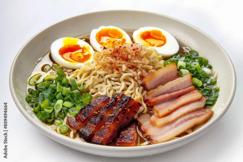 Mouthwatering Afternoon Ramen Dish with Rich Broth and Tender Pork Belly Mouthwatering Afternoon Ramen Dish with Rich Broth and Tender Pork Belly