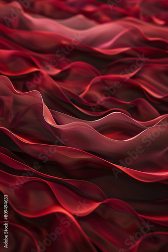 Muted claret red waves resembling flames suitable for a deep rich background photo
