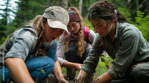 Group of Students Engaged in Discussion photo