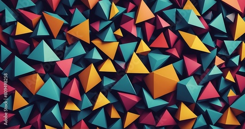 Vector abstract geometric background with triangle