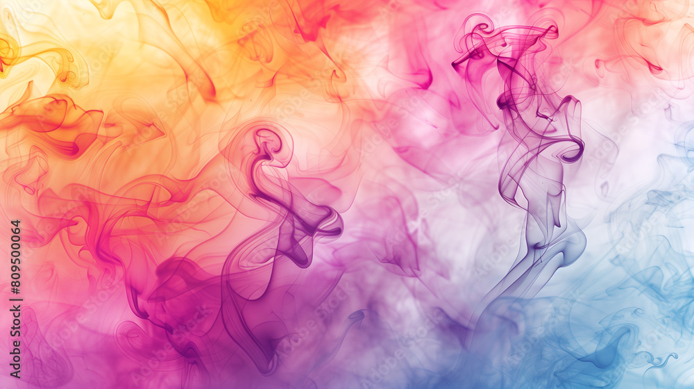 Fototapeta premium abstract Orange blue and purple smoke background