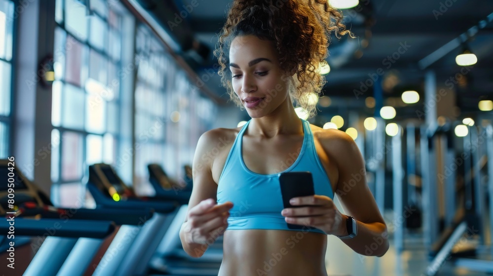 Fototapeta premium MyFitnessPal - While primarily focused on diet and physical fitness, MyFitnessPal helps employees track their nutrition and exercise