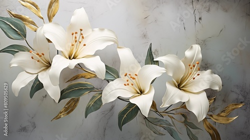 vase with flowers- Beautiful Floral Bouquet in Glass Vase