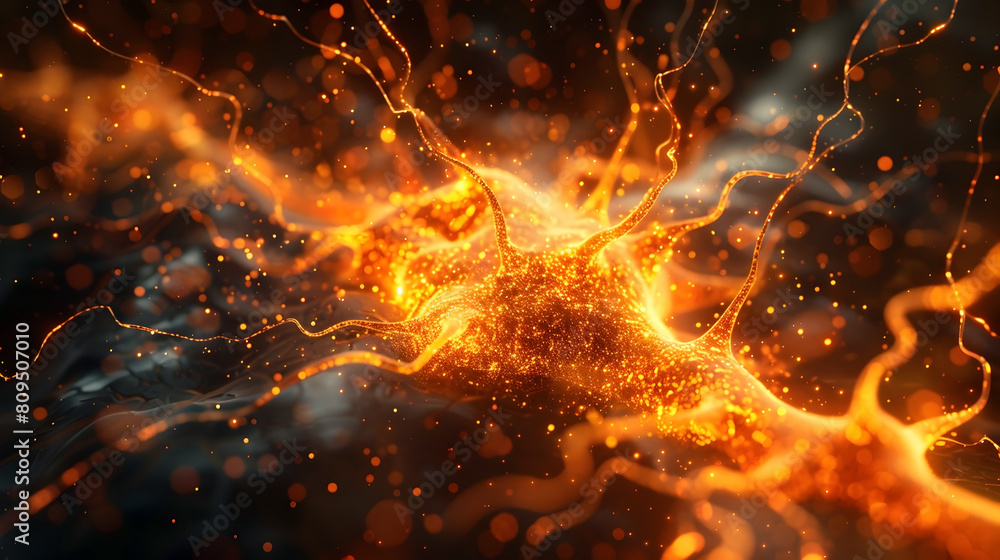 of Electrical Synapses Coordinating Neuronal Ensembles in a 3D Rendered Cinematic Photographic Style of Electrical Synapses Coordinating Neuronal Ensembles in a 3D Rendered Cinematic Photographic Style