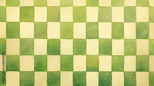 四角のチェック柄テクスチャー、緑12