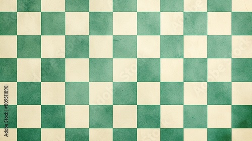 四角のチェック柄テクスチャー、緑13