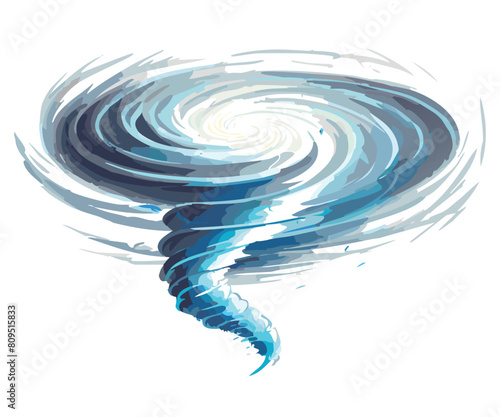 Cyclone graphic isolated on a white background