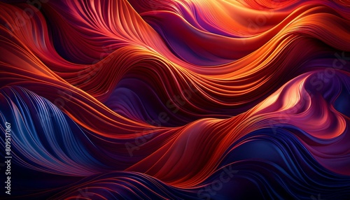 A warm gradient that captures the colors of a tropical sunset, shifting from a fiery red photo