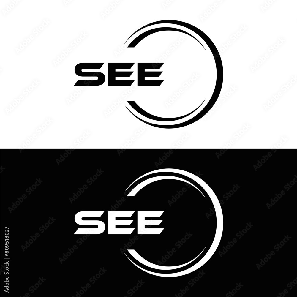 SEE logo. S E E design. White SEE letter. SEE, S E E letter logo design. Initial letter SEE letter logo set, linked circle uppercase monogram logo. S E E letter logo vector design.
SEE logo. S E E design. White SEE letter. SEE, S E E letter logo design. Initial letter SEE letter logo set, linked circle uppercase monogram logo. S E E letter logo vector design.