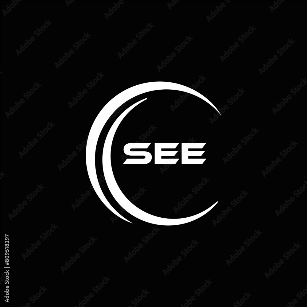 SEE logo. S E E design. White SEE letter. SEE, S E E letter logo design. Initial letter SEE letter logo set, linked circle uppercase monogram logo. S E E letter logo vector design.
SEE logo. S E E design. White SEE letter. SEE, S E E letter logo design. Initial letter SEE letter logo set, linked circle uppercase monogram logo. S E E letter logo vector design.