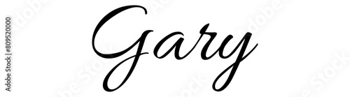 Gary- black color - name written - ideal for websites, presentations, greetings, banners, cards, t-shirt, sweatshirt, prints, cricut, silhouette, sublimation, tag
