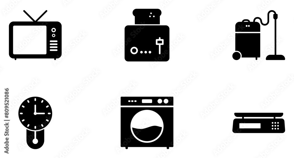 Electronics Glyph icon pictogram symbol visual illustration Set
Electronics Glyph icon pictogram symbol visual illustration Set