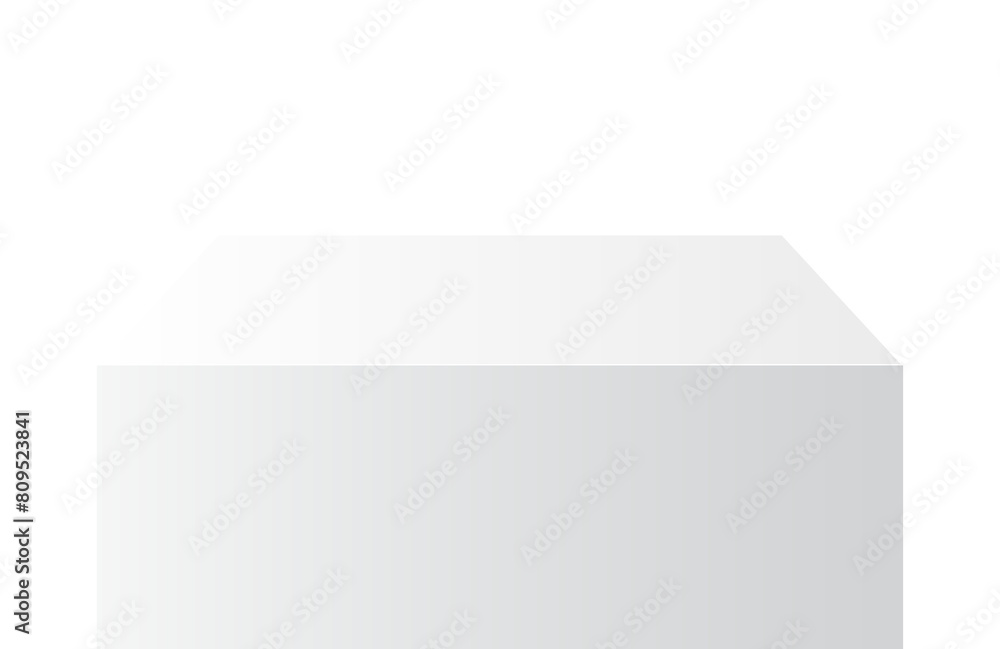 square pedestal podium single short size and close up on transparent background square pedestal podium single short size and close up on transparent background