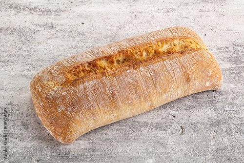 Italian ciabatta bread fresh and crust