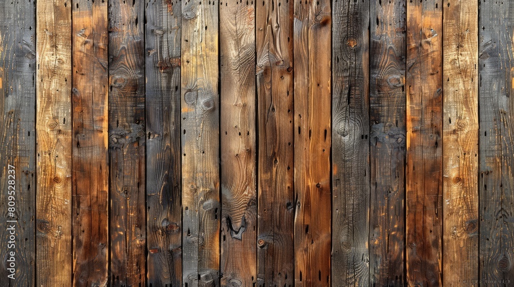 Realistic photo of an old wooden wall with vertical boards, sepia color, high resolution, background for photography, top view, seamless pattern. This is the perfect mock-up background for product pho Realistic photo of an old wooden wall with vertical boards, sepia color, high resolution, background for photography, top view, seamless pattern. This is the perfect mock-up background for product pho