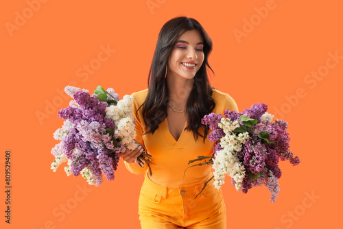 Beautiful young woman with ...