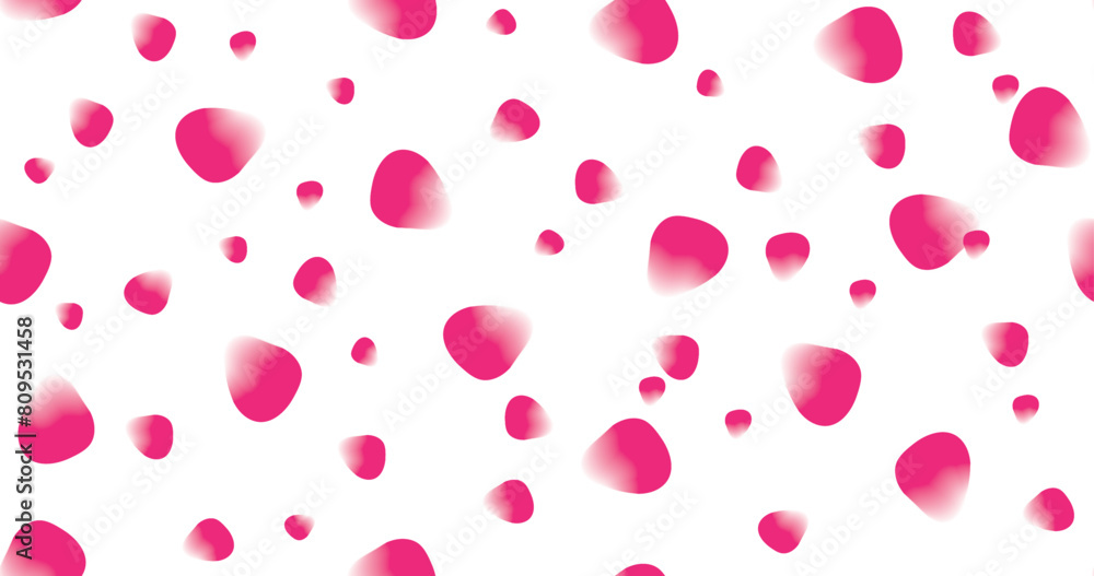 seamless rose flower patels pattern on transparent background