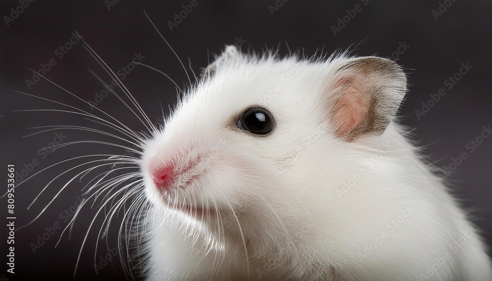 hamster close up head on black background hamster close up head on black background