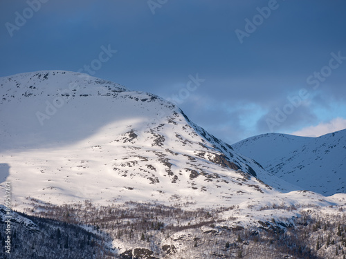 Beautiful winter mountain landscape