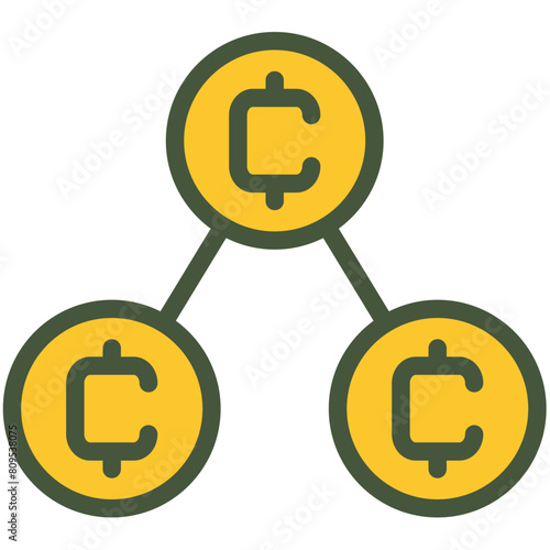 Cryptocurrency Coins Colored Icon Pack