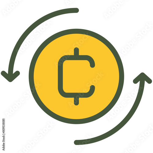 Cryptocurrency Coins Colored Icon Pack