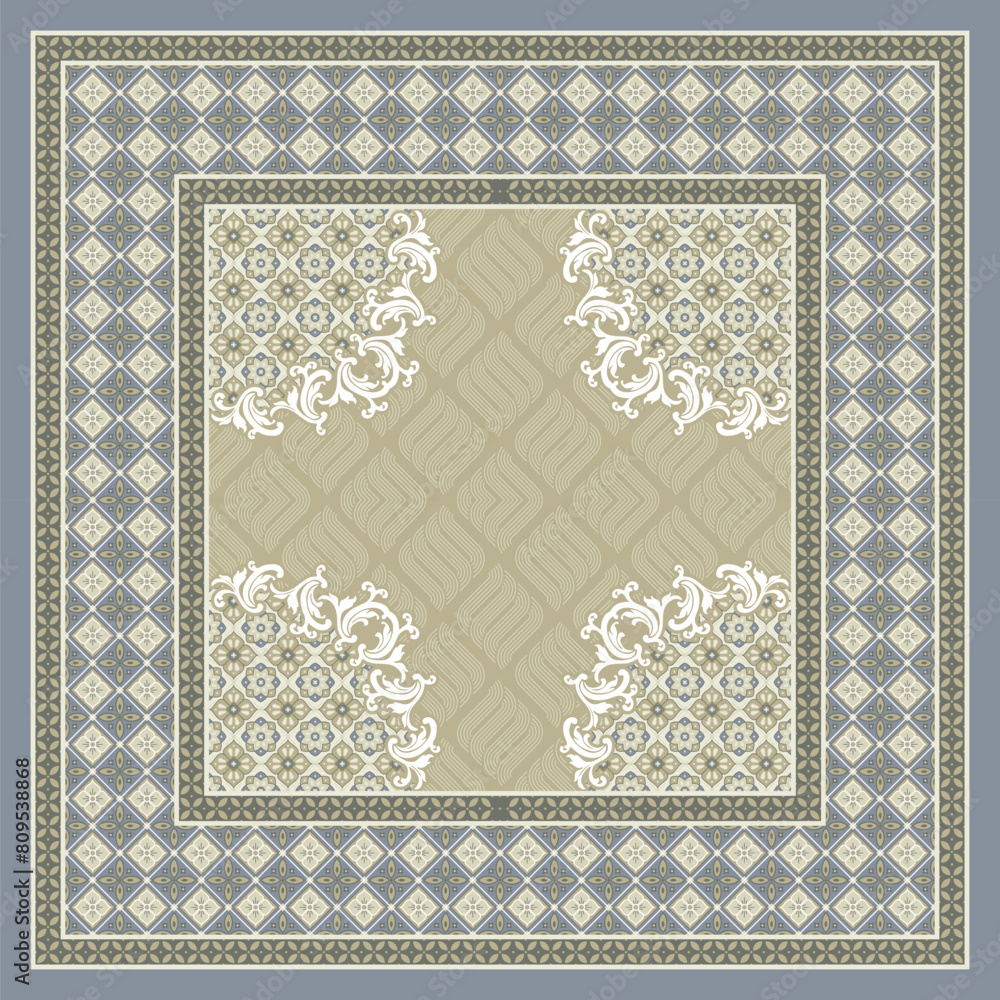 Obraz premium classic ornamental carpet design 43