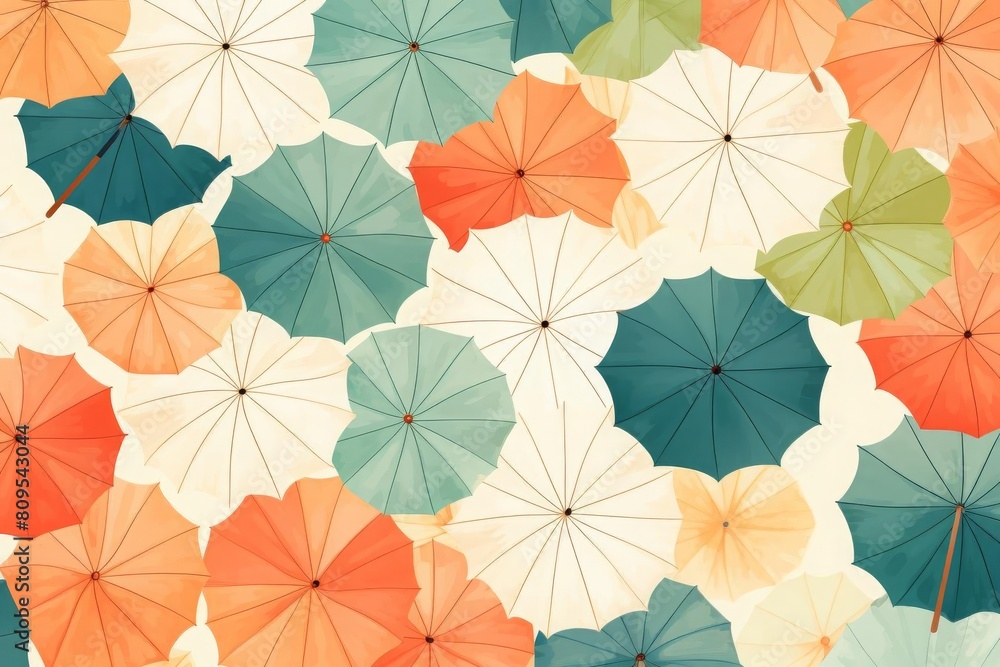 Colorful and lovely umbrella pattern. It's great for home decoration and can be used as wallpaper,curtain,tablecloth and so on.