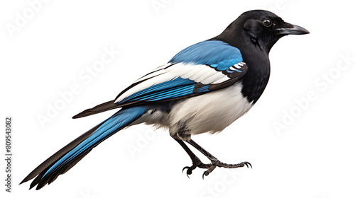 blue jay isolated on white background photo