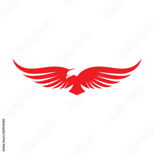 Simple and elegant eagle head logo design