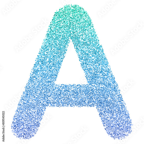 Gradient Glitter Font Uppercase . Gradient Glitter Letter A