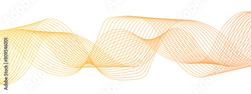Abstract colorful modern stream wave line transparent background. Business curve lines in transparent background. Curved wavy lines tech futuristic motion background.