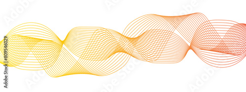 Abstract colorful modern stream wave line transparent background. Business curve lines in transparent background. Curved wavy lines tech futuristic motion background.