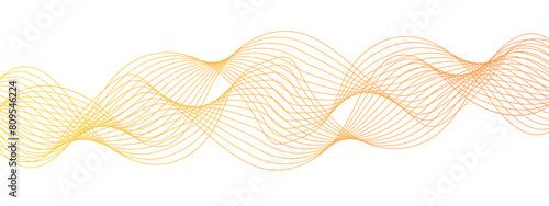 Abstract colorful modern stream wave line transparent background. Business curve lines in transparent background. Curved wavy lines tech futuristic motion background.
