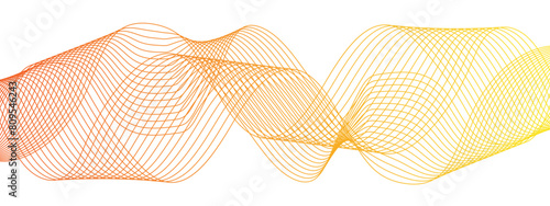 Abstract colorful modern stream wave line transparent background. Business curve lines in transparent background. Curved wavy lines tech futuristic motion background.