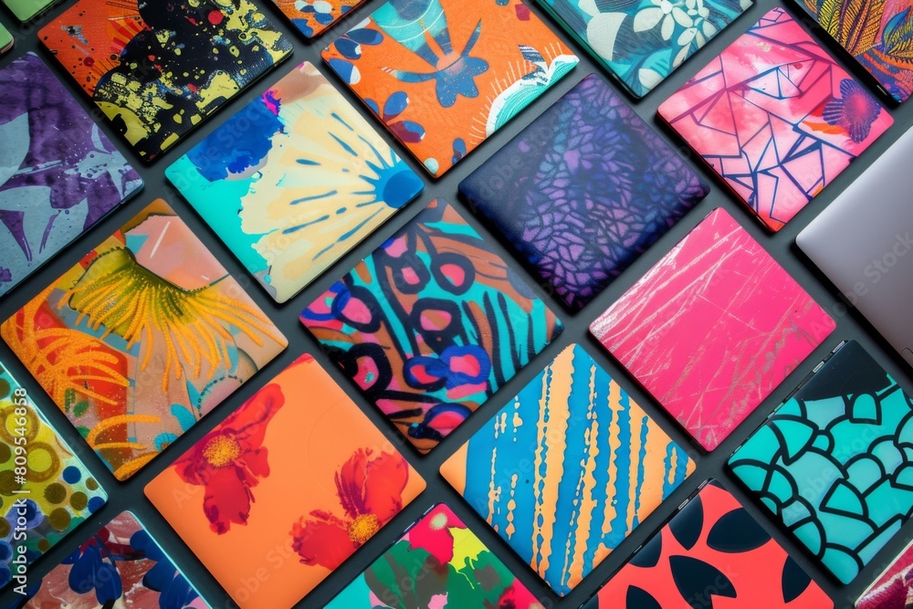 A vibrant of personalized laptop A vibrant of personalized laptop