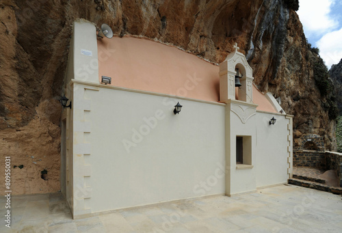 La chapelle Sainte-Dominique dans les gorges de la Kourtaliotis près de Preveli en Crète