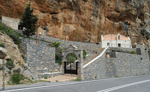 La chapelle Sainte-Dominique dans les gorges de la Kourtaliotis près de Preveli en Crète