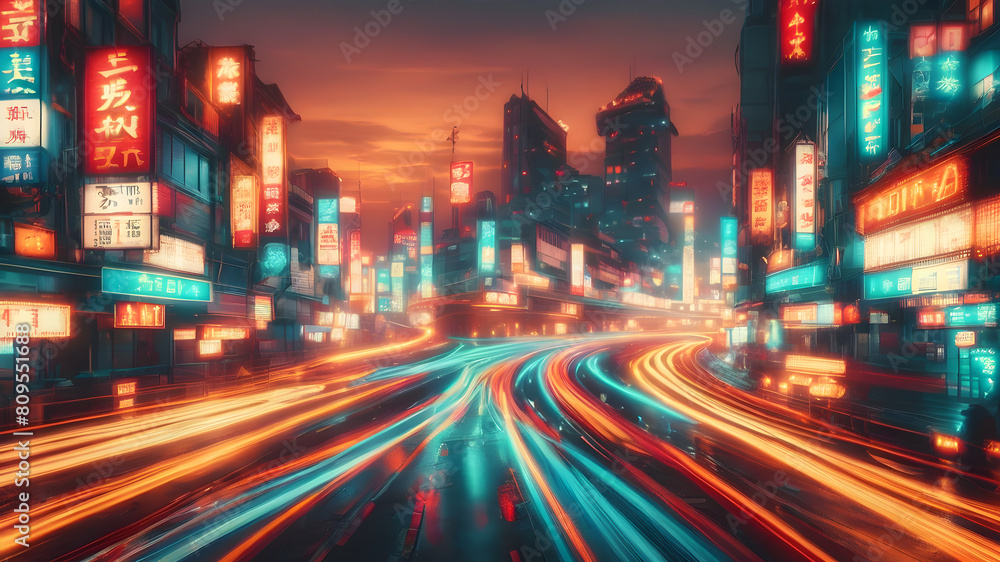 traffic at night