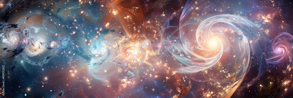 a stunning a vast and diverse galaxy, featuring a cluster of stars, a large cluster of stars, and a distant galaxy a stunning a vast and diverse galaxy, featuring a cluster of stars, a large cluster of stars, and a distant galaxy
