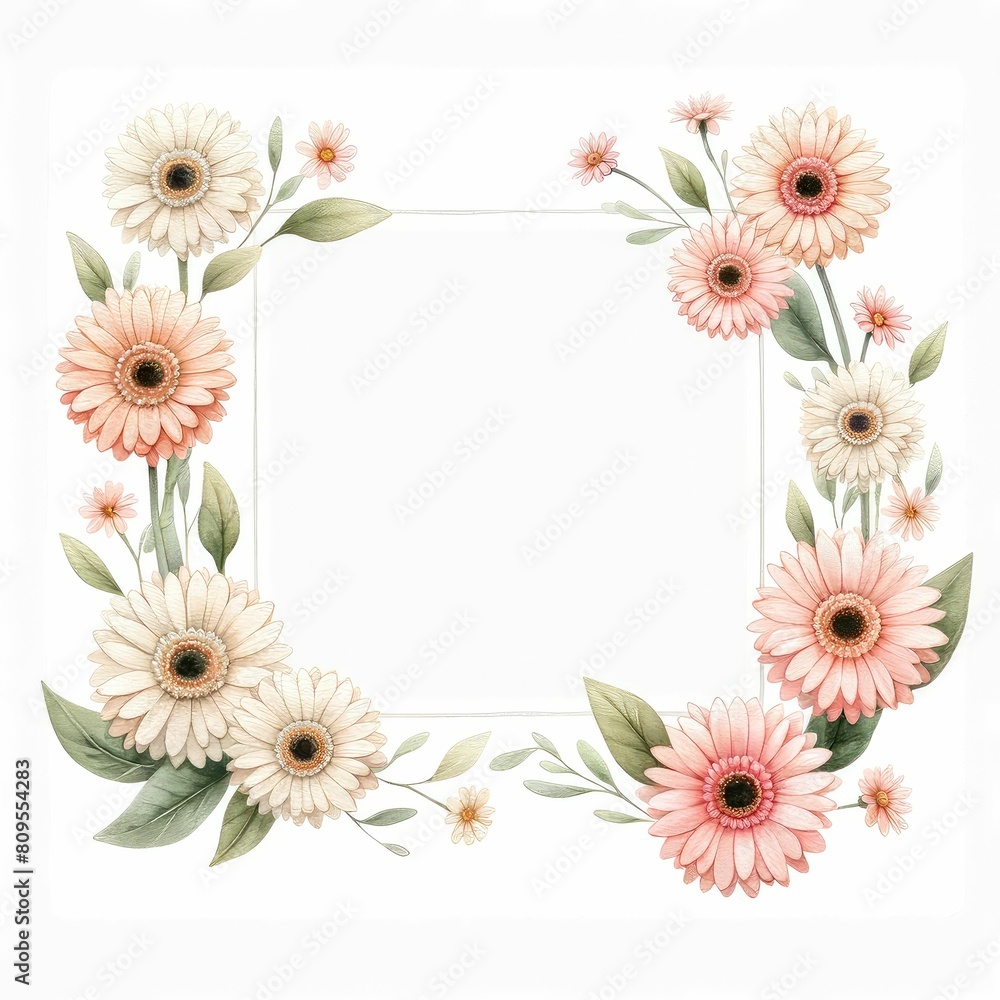 gerbera daisy themed frame or border for photos and text. watercolor illustration, Perfect for nursery art, simple clipart, single object, white color background.
for invitation, wedding, printing. gerbera daisy themed frame or border for photos and text. watercolor illustration, Perfect for nursery art, simple clipart, single object, white color background.
for invitation, wedding, printing.