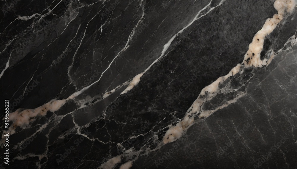 Naklejka premium black marble texture close-up