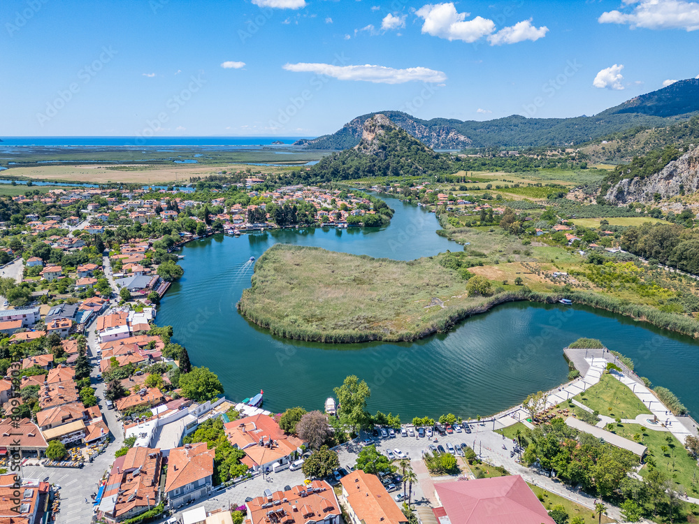 you can see the kaunos king tombs in dalyan by boat in the water canal, you can wander around the caretta turtle breeding areas on iztuzu beach.