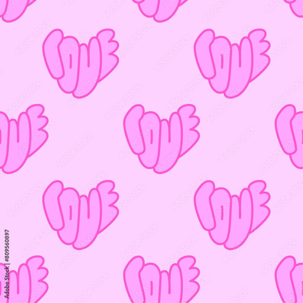 Fototapeta premium Lindo diseño de estampado LOVE